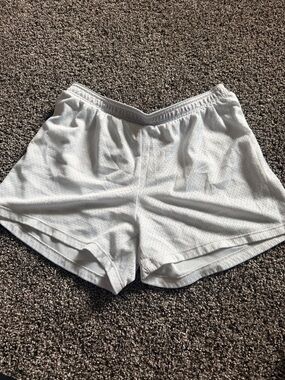 Champion White Women's Athletic Mesh Shorts